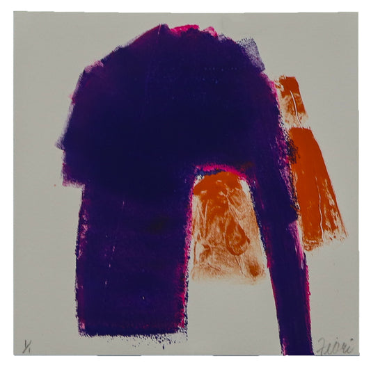 Untitled (Orange and Purple Abstraction 1/1), Print, circa 1990-2000