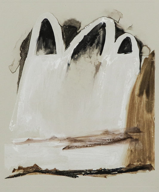 Untitled (Brown, Black and White Composition), Print, circa 1990-2000