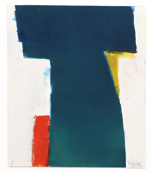 Untitled (Abstract in Blue, Teal, Red, & Yellow), Print