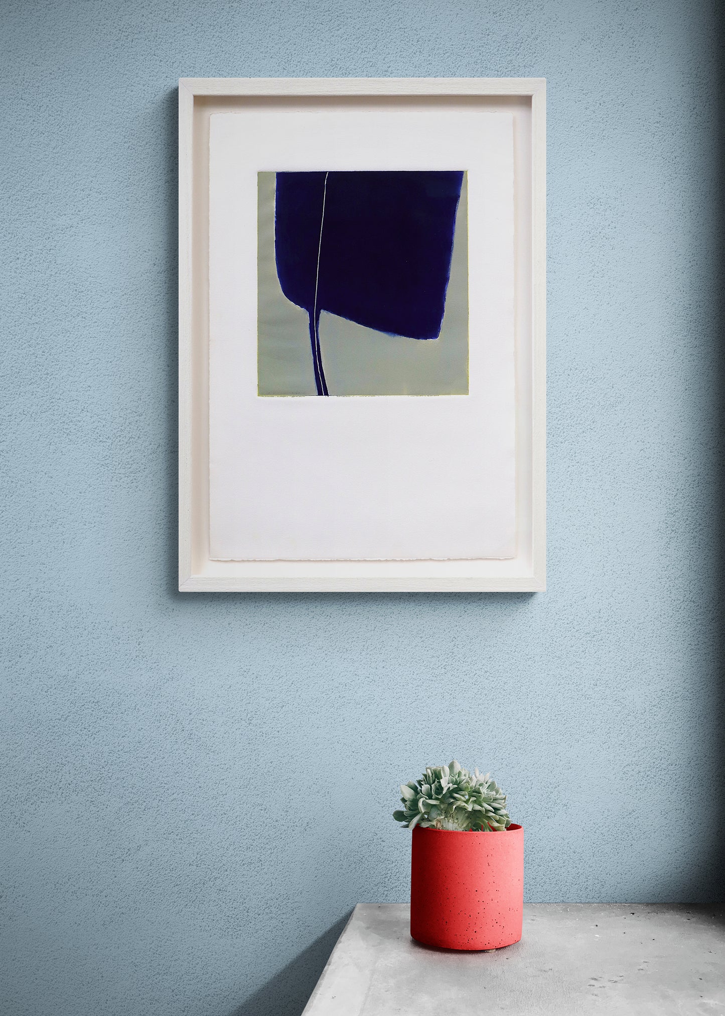 Untitled (Abstract Blue and Grey), Print, circa 1990-2005