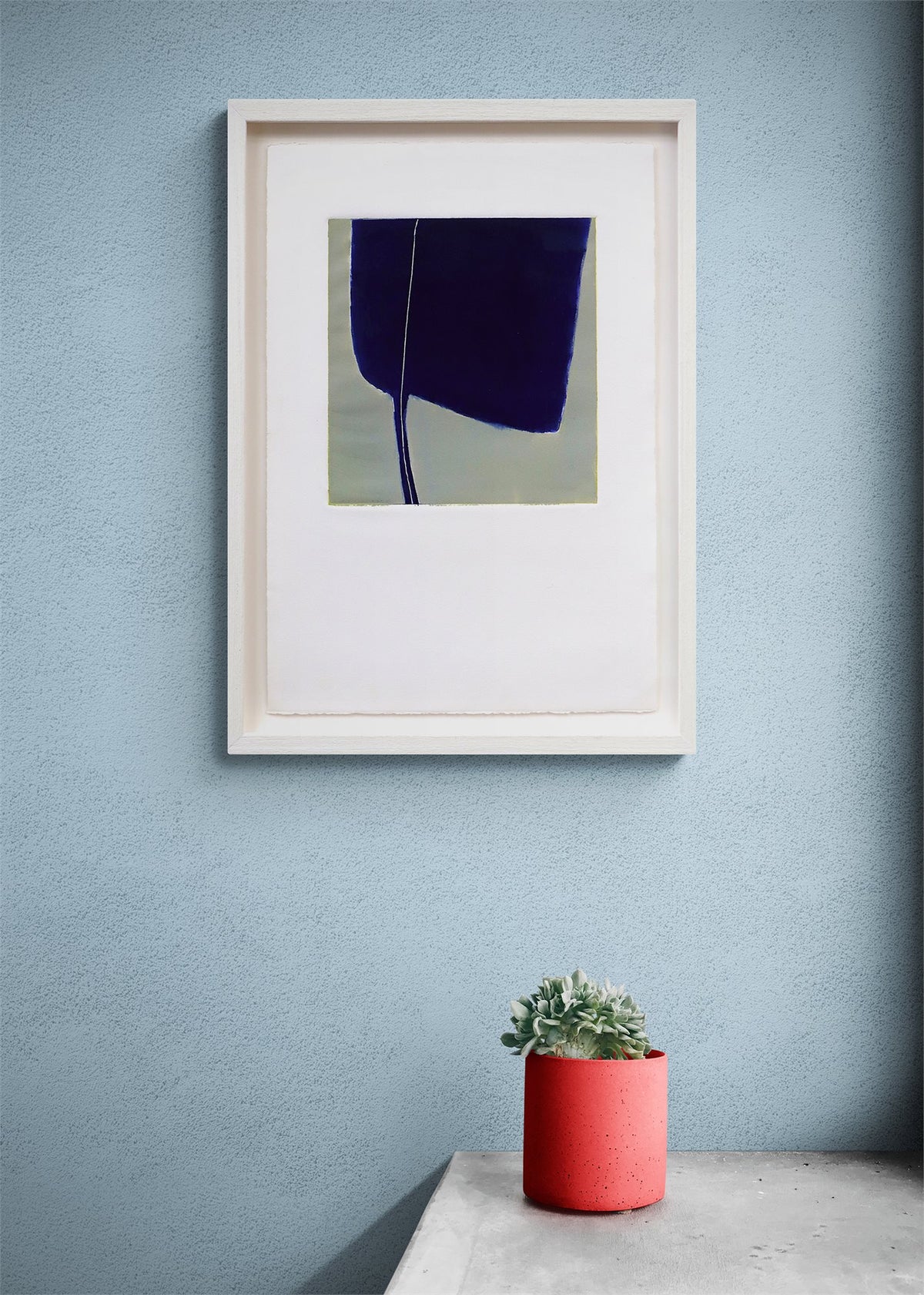Untitled (Abstract Blue and Grey), Print, circa 1990-2005