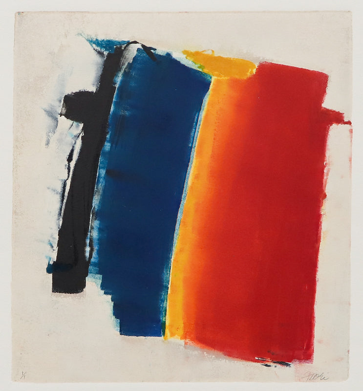Untitled (Abstract Red, Yellow, Blue, and Black), Print