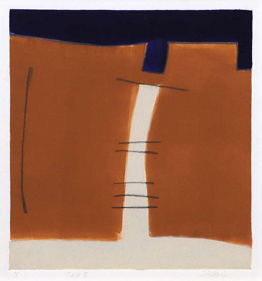 Taos II (Composition with Umber, Blue, and Cream), Print, circa 1990-2005