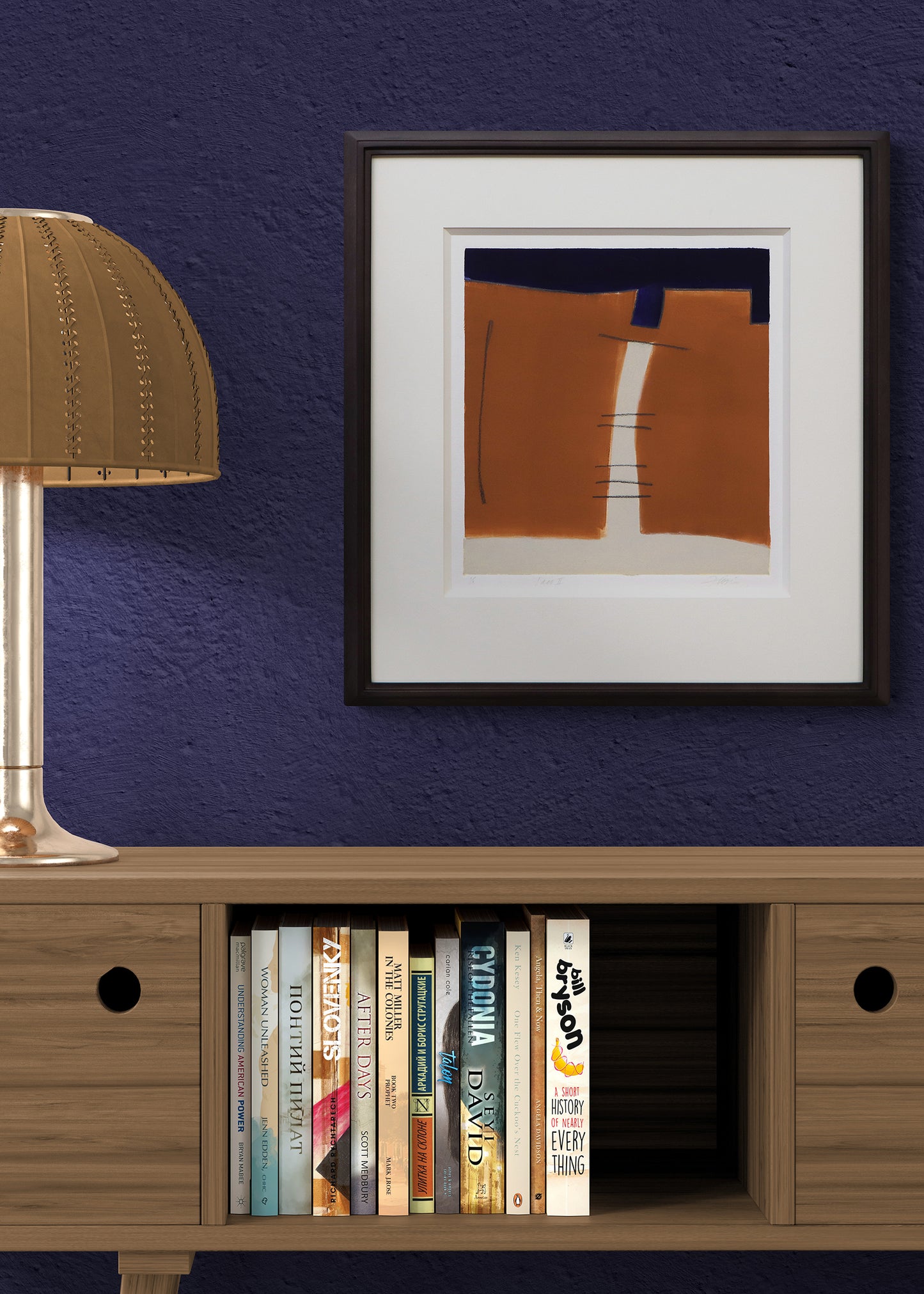 Taos II (Composition with Umber, Blue, and Cream), Print, circa 1990-2005