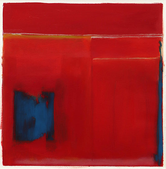 Untitled (Abstract Red with Blue and Yellow), Print