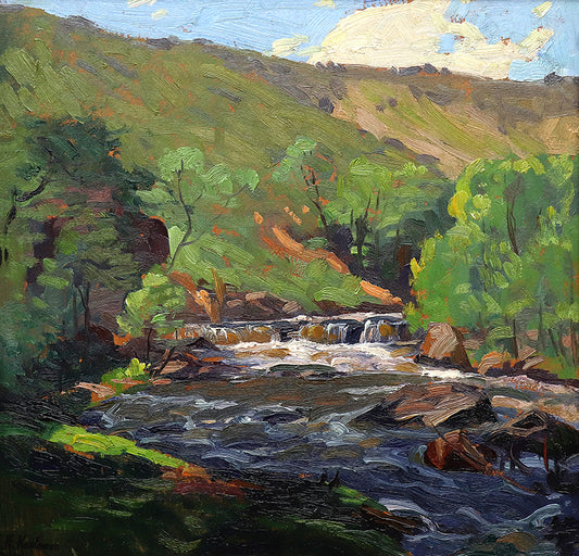 Untitled (River Landscape), Painting, 1920-1930
