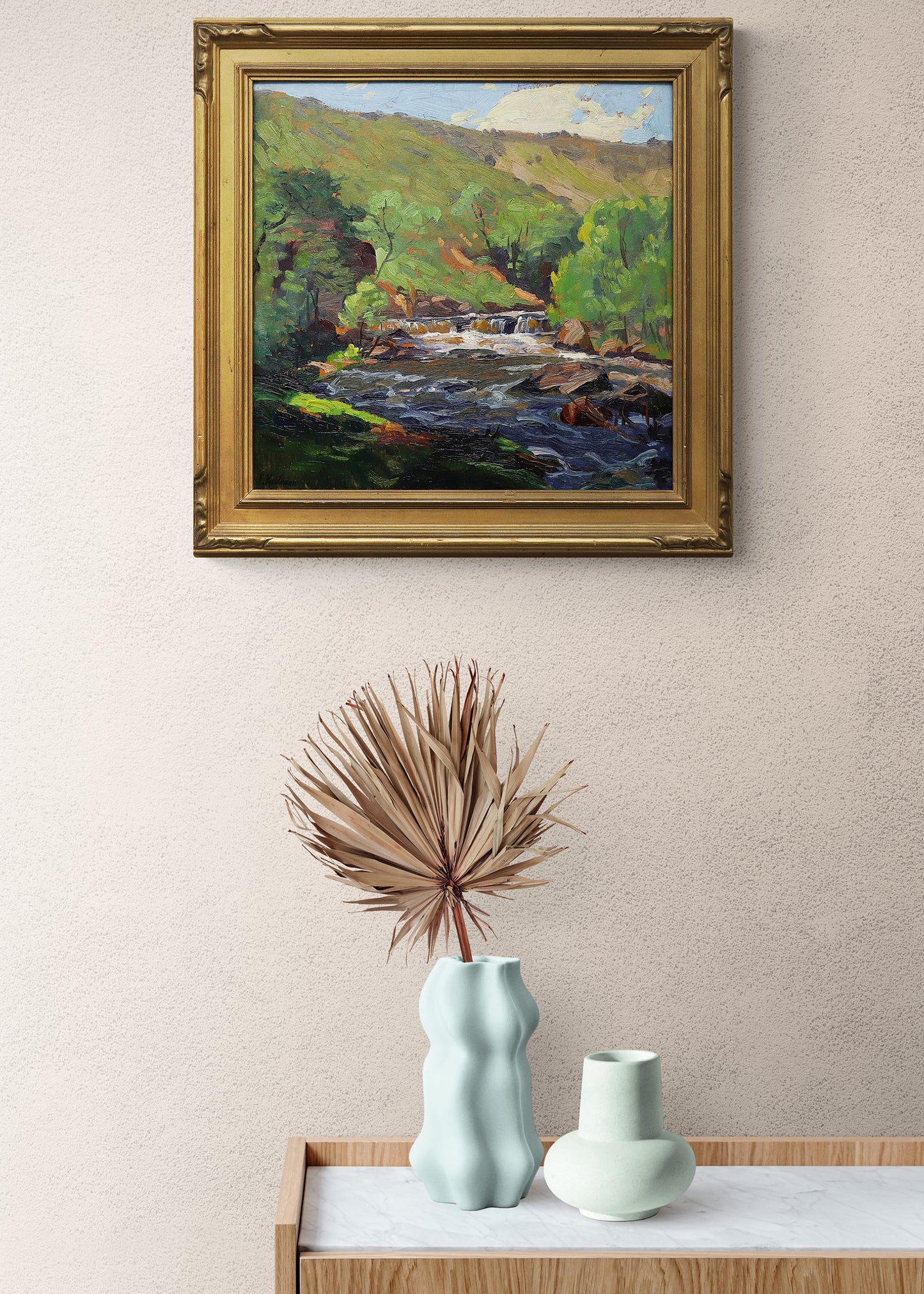 Untitled (River Landscape), Painting, 1920-1930