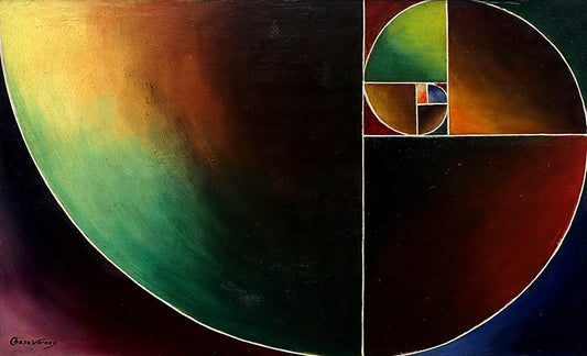 Logarithmic Spiral #2, Painting, circa 1970-1979