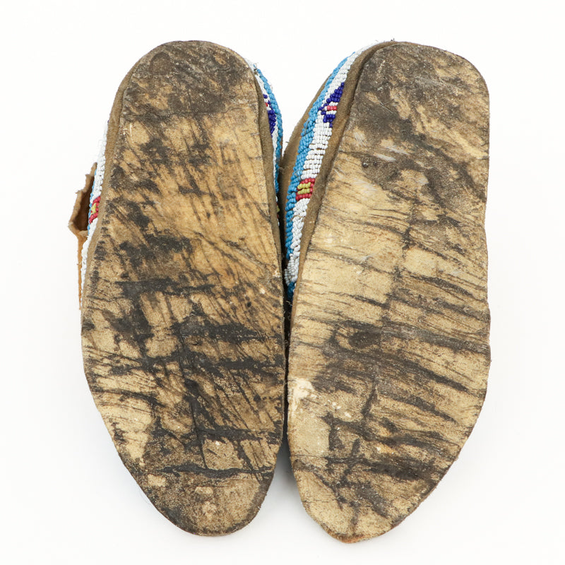 Moccasins, Southern Cheyenne, circa 1880, circa 1880