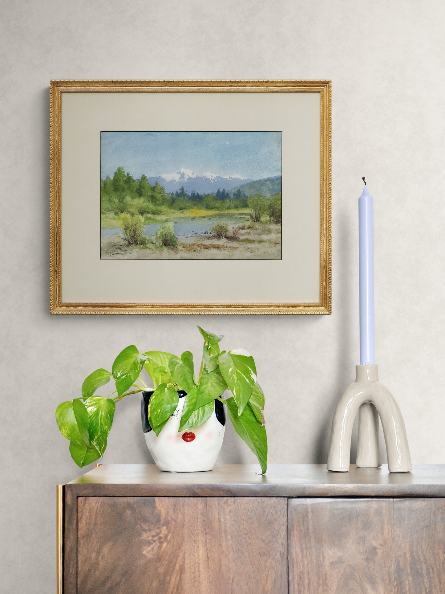 Untitled (Colorado Mountain Landscape with River), Painting, 1895