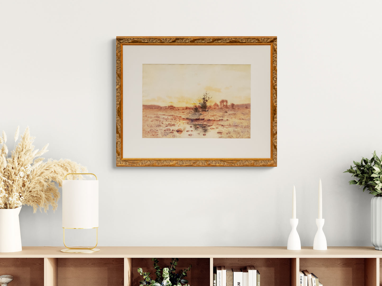 Spring Blossoms (Sunrise over the Platte River), Painting, 1891
