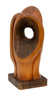 Untitled (Biomorphic Carved Wood Sculpture), Sculpture, circa 1950-1970