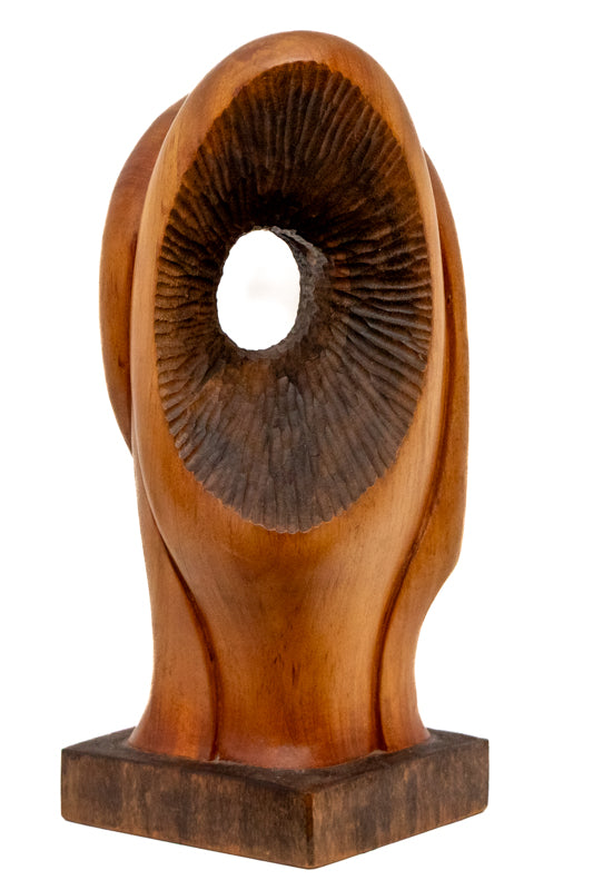 Untitled (Biomorphic Carved Wood Sculpture), Sculpture, circa 1950-1970