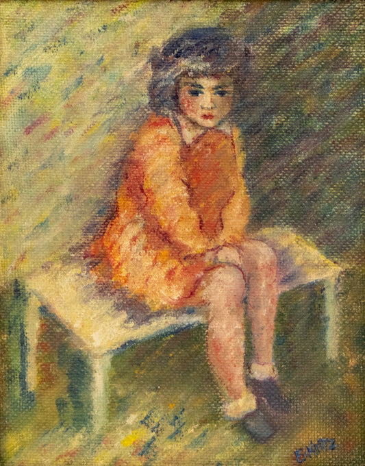 Untitled (Proper Sitting Child), Painting