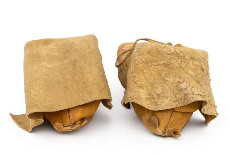 Pair of Plateau Embroidered Buckskin Moccasins, circa 1880