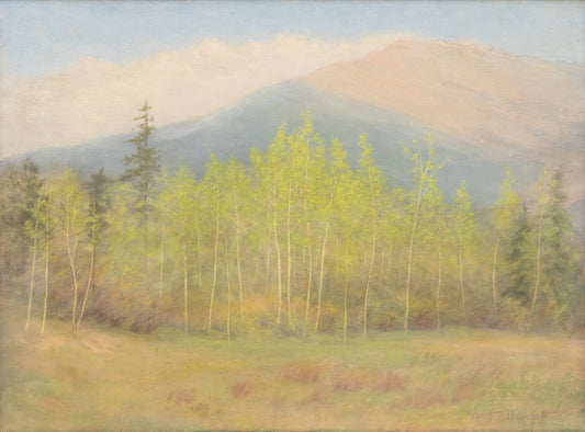 Aspen, Craig Meadows in Spring (Colorado), Painting, circa 1920
