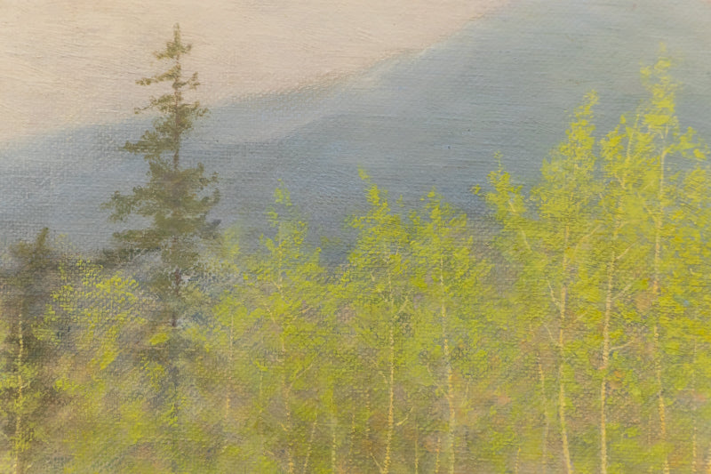 Aspen, Craig Meadows in Spring (Colorado), Painting, circa 1920