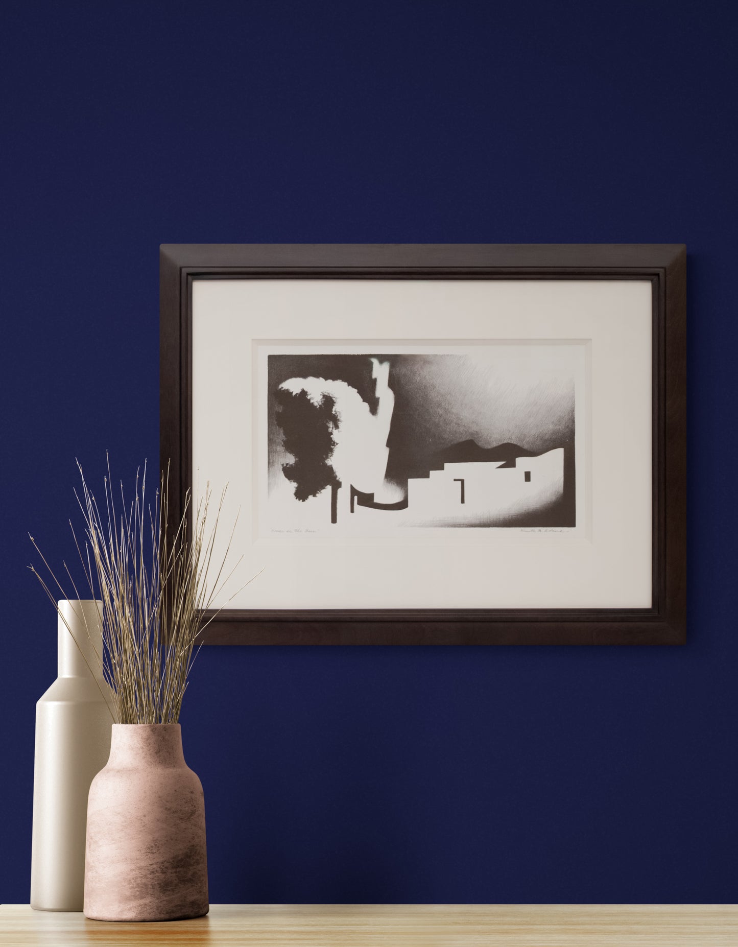 House in the Sun (New Mexico Adobe House), Print, 1950
