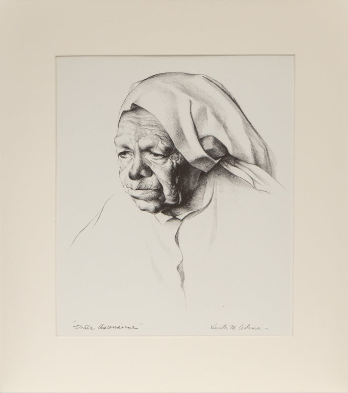 Dona Ascensione (Elderly Woman), Print, 1950