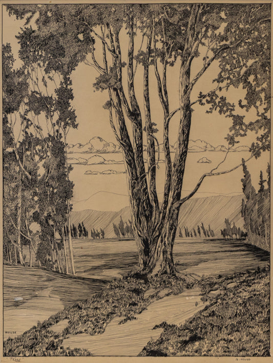 Trees, Painting, circa 1931
