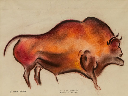 Facsimile Painting, Bison - Altamira, Painting, 1931