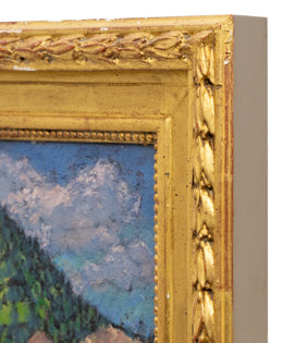 Colorado Mining Town, Early Sunday Morning, Painting, circa 1930-1950