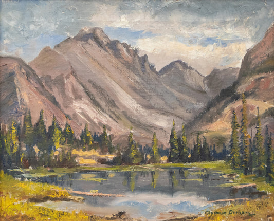 Jenny Lake (Mountain Landscape), Painting, circa 1940-1960
