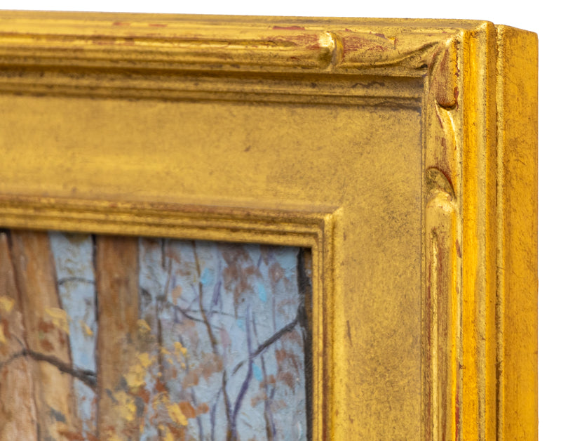 Untitled (Snowy Town Grove), Painting, circa 1935