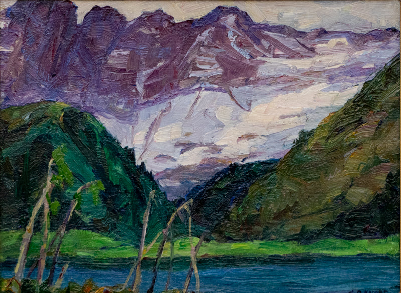 Nellie Knopf (1875-1962) artwork for sale. In Glacier Park (Lake in Glacier National Park, Montana), Painting, circa 1920, Denver, Colorado, Art Gallery)