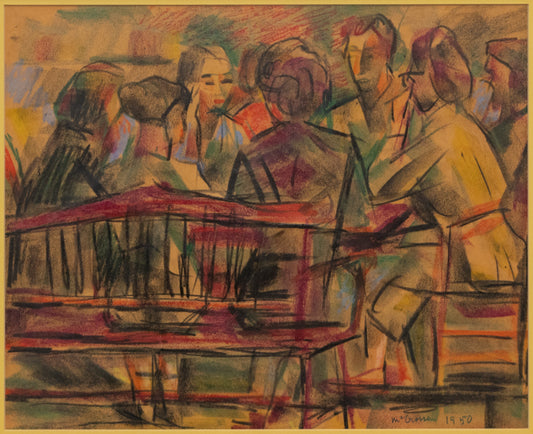Untitled (The Conversation), Drawing, 1950
