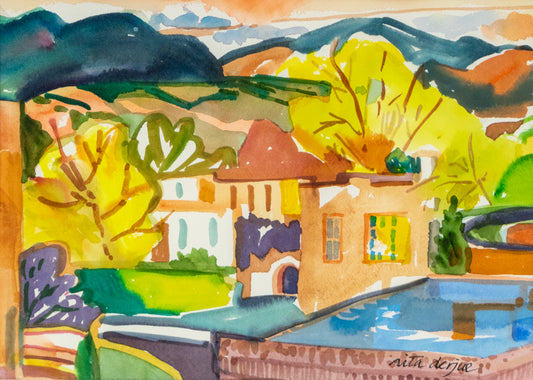 Santa Fe (New Mexico), Painting, dated 2005