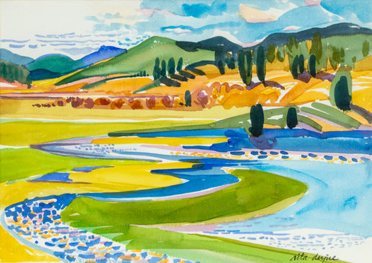 Rita Derjue (1934-2020) artwork for sale. Deer Creek (Colorado), Painting, 1995, Denver, Colorado, Art Gallery)