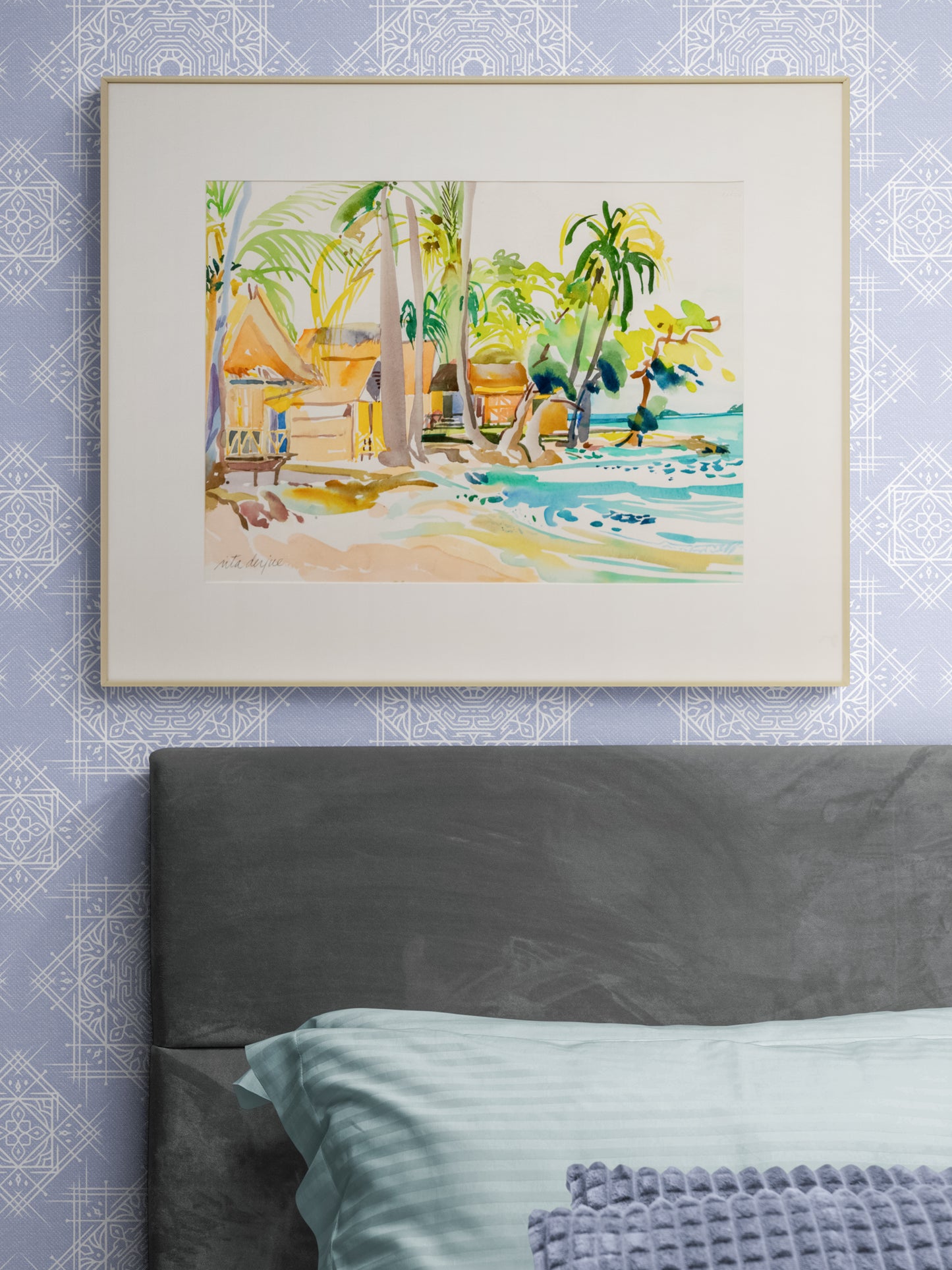 Kai Bae (Beach and Palm Trees in Kai Bae, Thailand), Painting