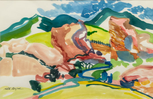 Red Rocks (Landscape of Red Rocks, Colorado), Painting