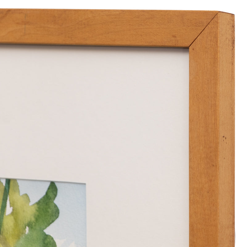 Untitled (Picnic table and Pine Trees in Mountain Landscape), Painting, circa 1990-2000