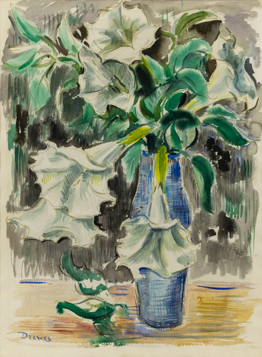 Datura Stramonium (Still Life with Datura Flowers), Painting