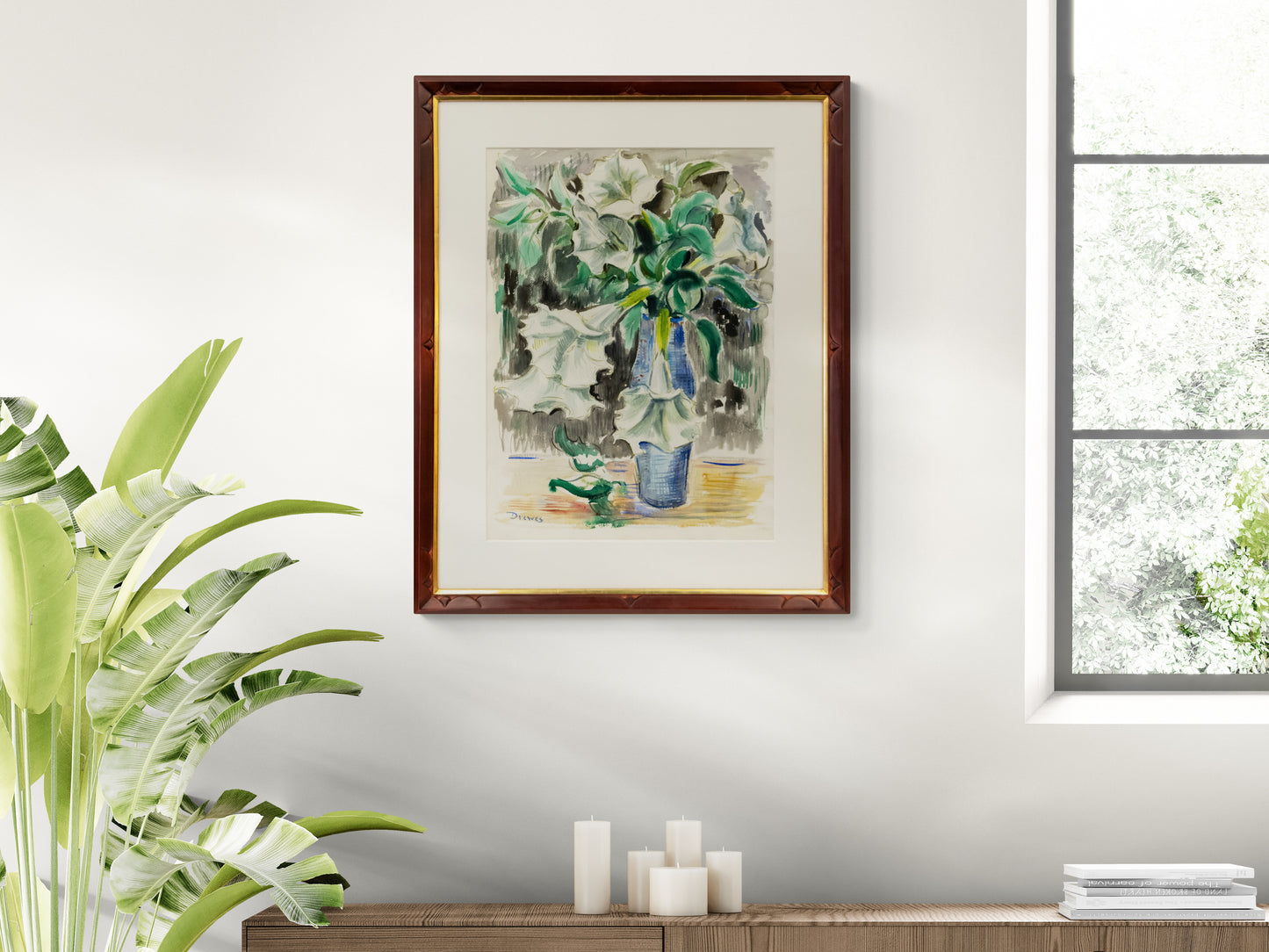 Datura Stramonium (Still Life with Datura Flowers), Painting