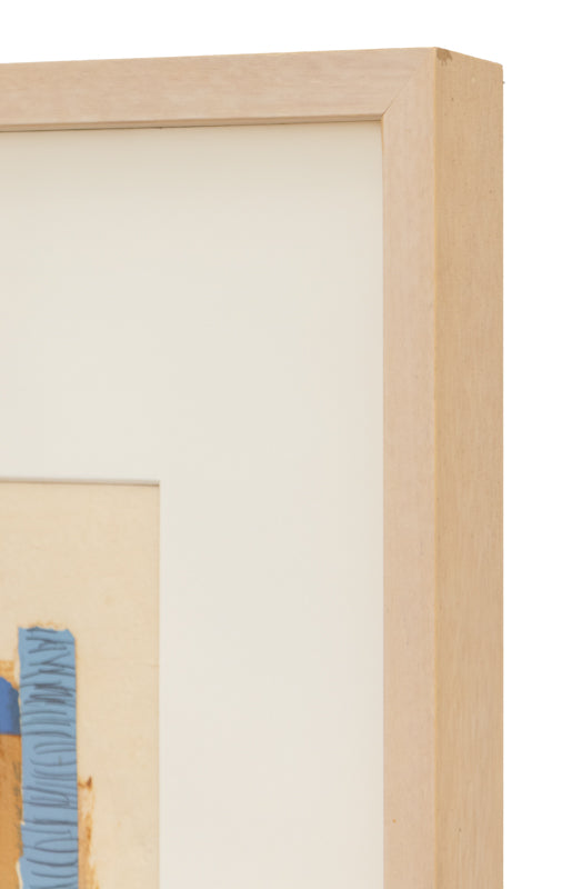 Untitled (Collage with Blue & Yellow), Collage, circa 1960-1980