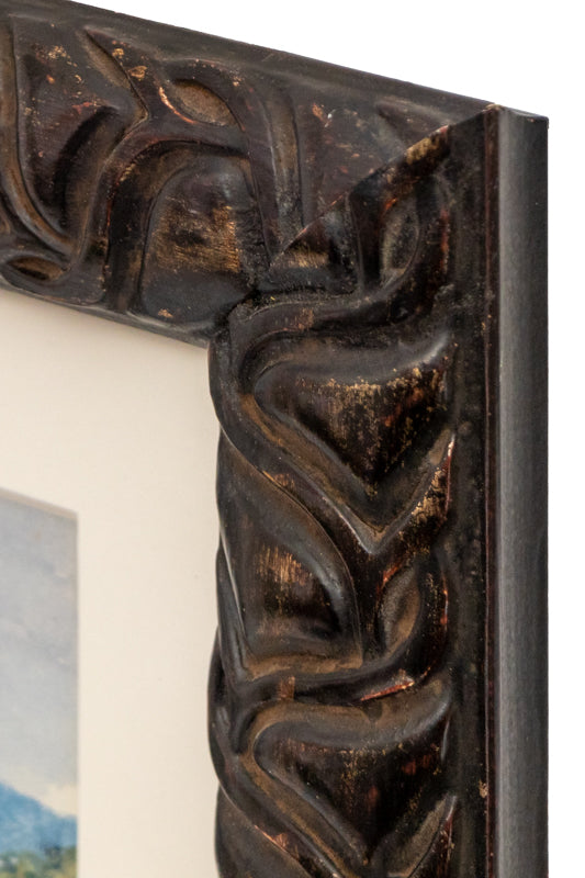 Untitled (Mountain Landscape with Creek and Snowy Peaks), Painting, circa 1960