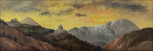 Pikes Peak (Mountain Landscape at Sunset), Painting, circa 1890