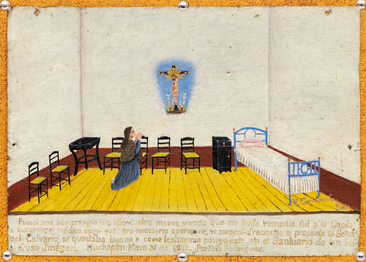 Ex Voto; Holy Tribute for the Return to Good Health, Retablo, dated 1922