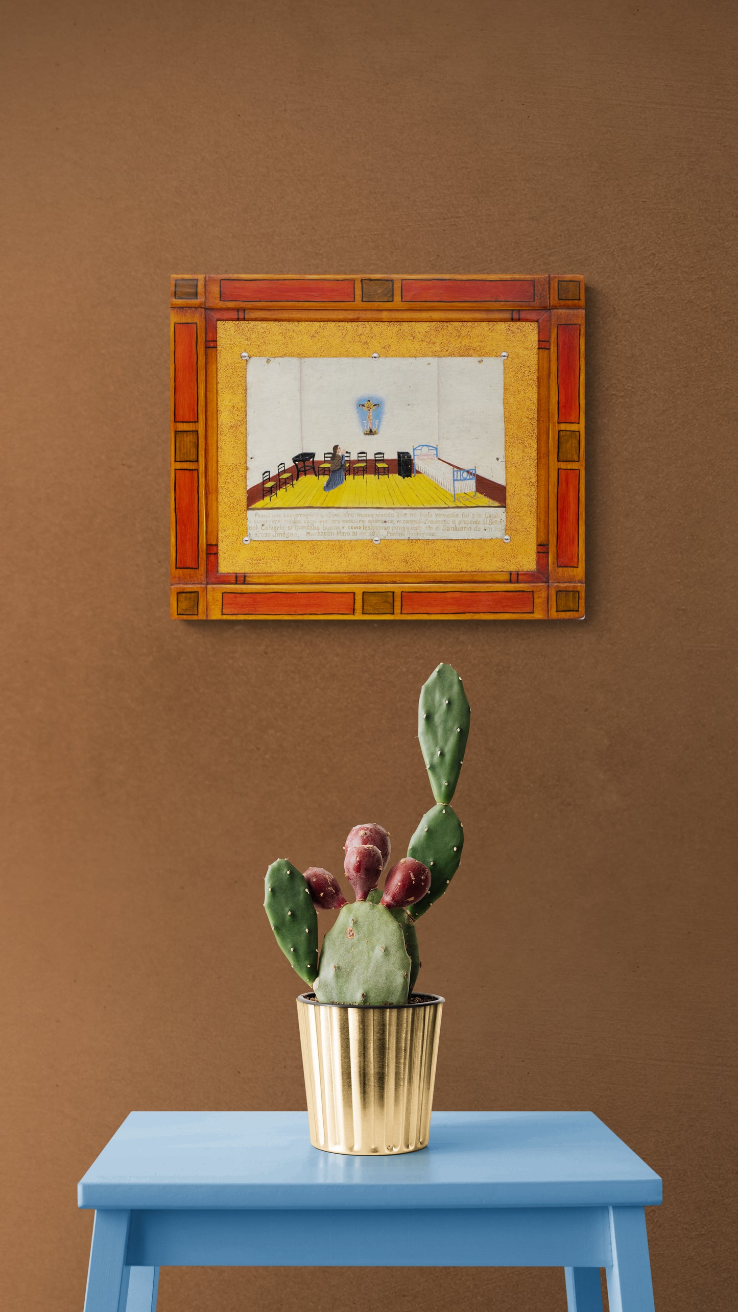Ex Voto; Holy Tribute for the Return to Good Health, Retablo, dated 1922