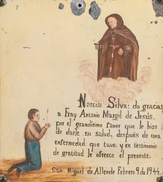 Ex Voto; Holy Tribute for the Return of Good Health, Retablo, 1944