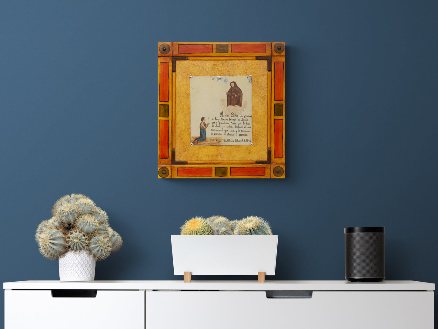 Ex Voto; Holy Tribute for the Return of Good Health, Retablo, 1944