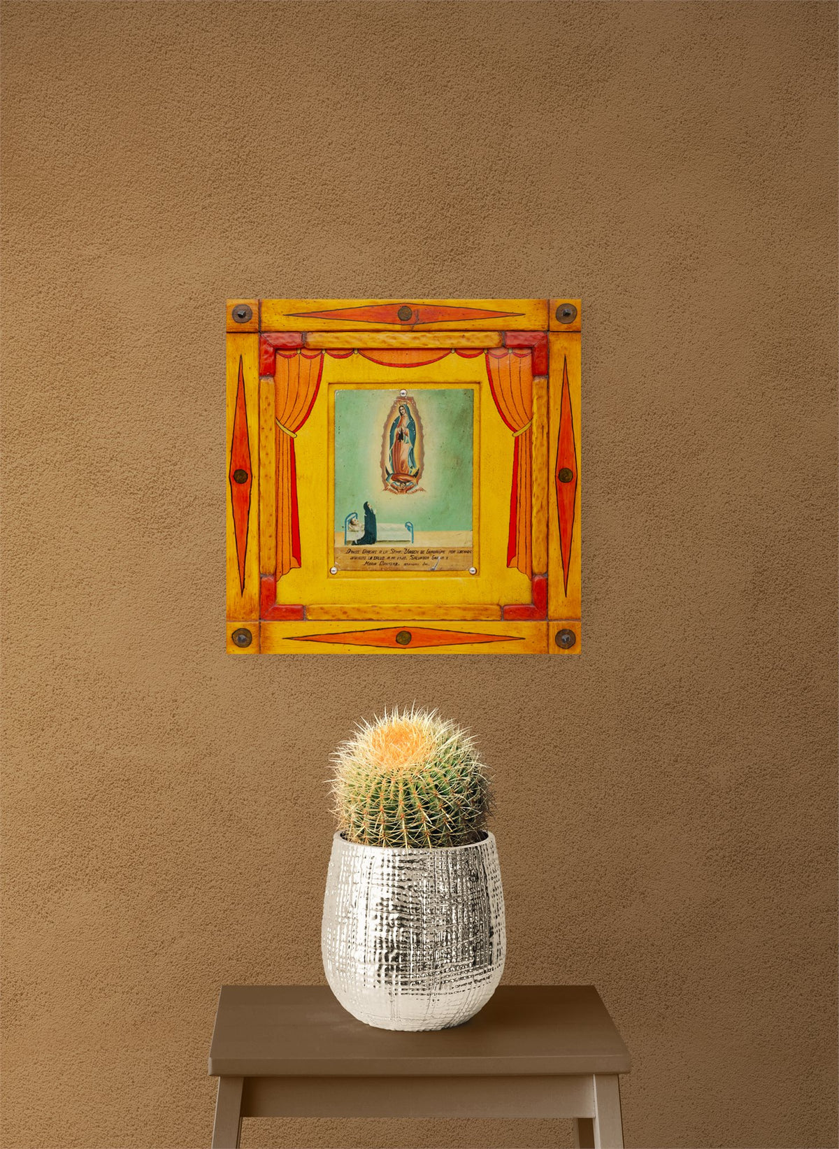 Ex Voto; Holy Tribute for the Healing of a Son, Retablo, circa 1940