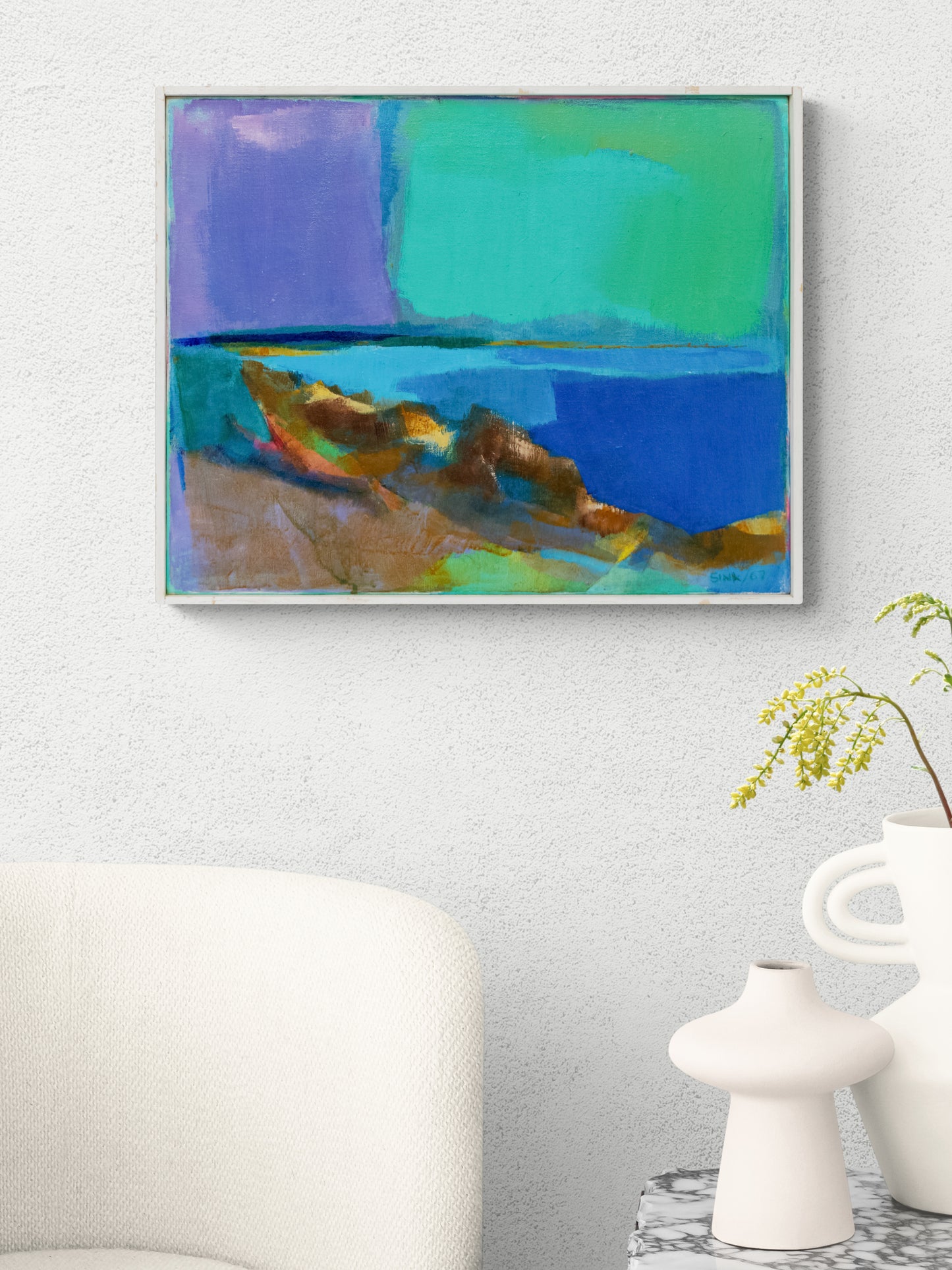 Rocky Shore, Painting, dated 1967