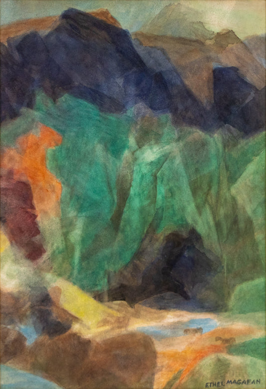 Horses by the Stream (Colorado), Painting