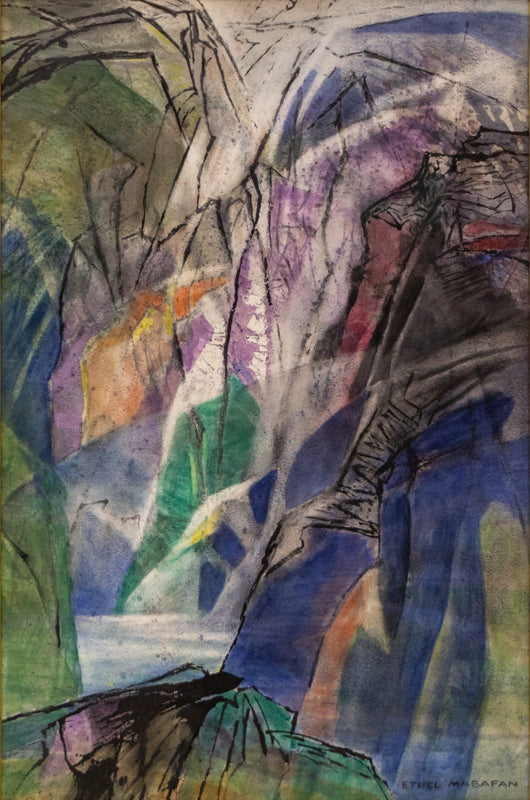 Canyon Morning (Colorado), Painting, dated 1982