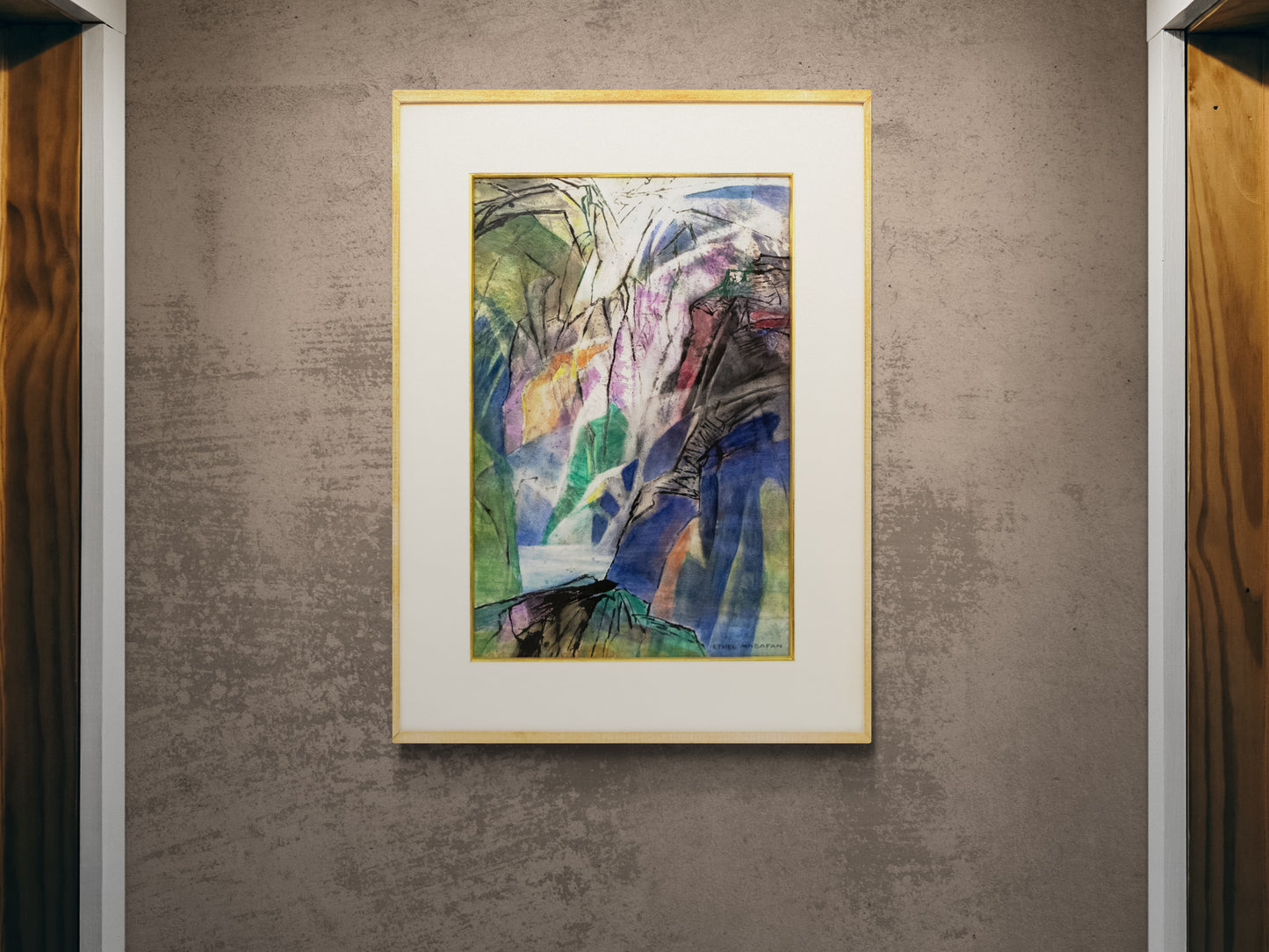 Canyon Morning (Colorado), Painting, dated 1982