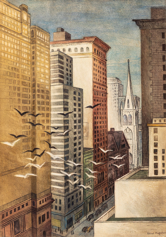 When the Bells Chime (New York City, NY), Painting, dated 1939